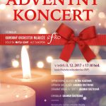 Plagát na Adventný koncert 3.12.2017 - kostol Božieho milosrdenstva na KVP